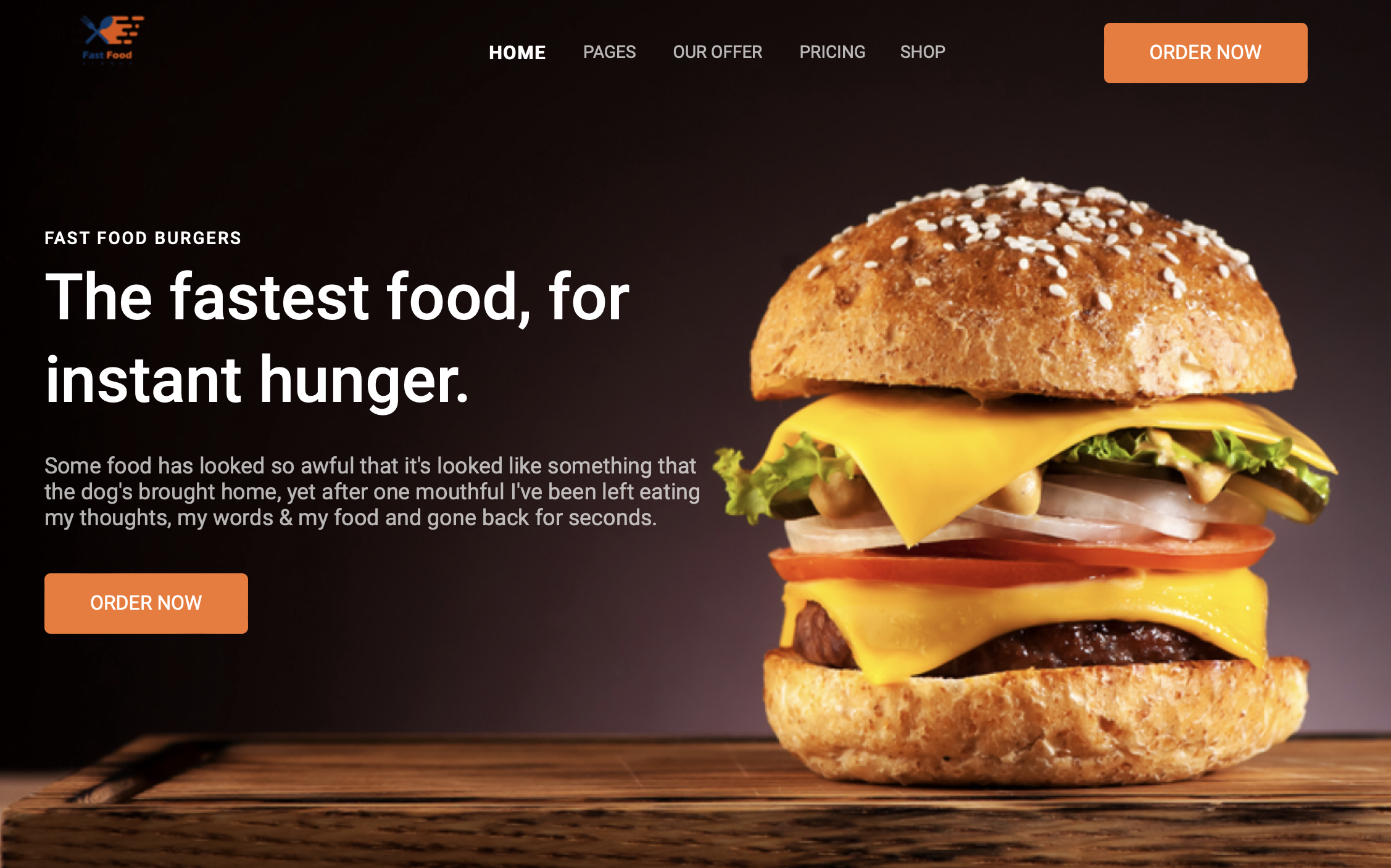 Photo of Burger Page