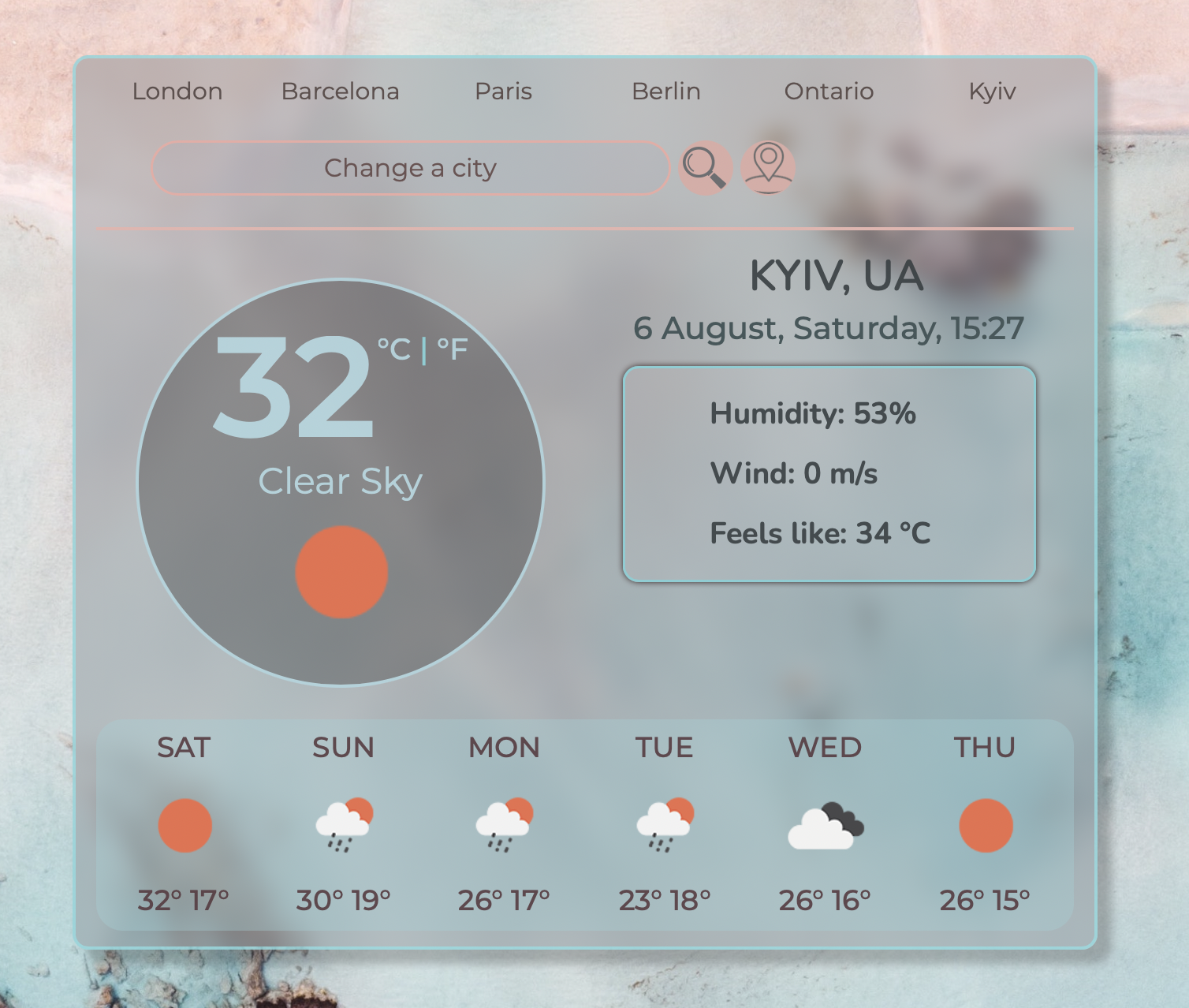 Photo of Weather Application